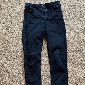 forever 21 high waisted black jeans.